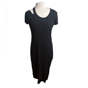 Helmut Lang Cut Out Tee Shirt Dress - Large